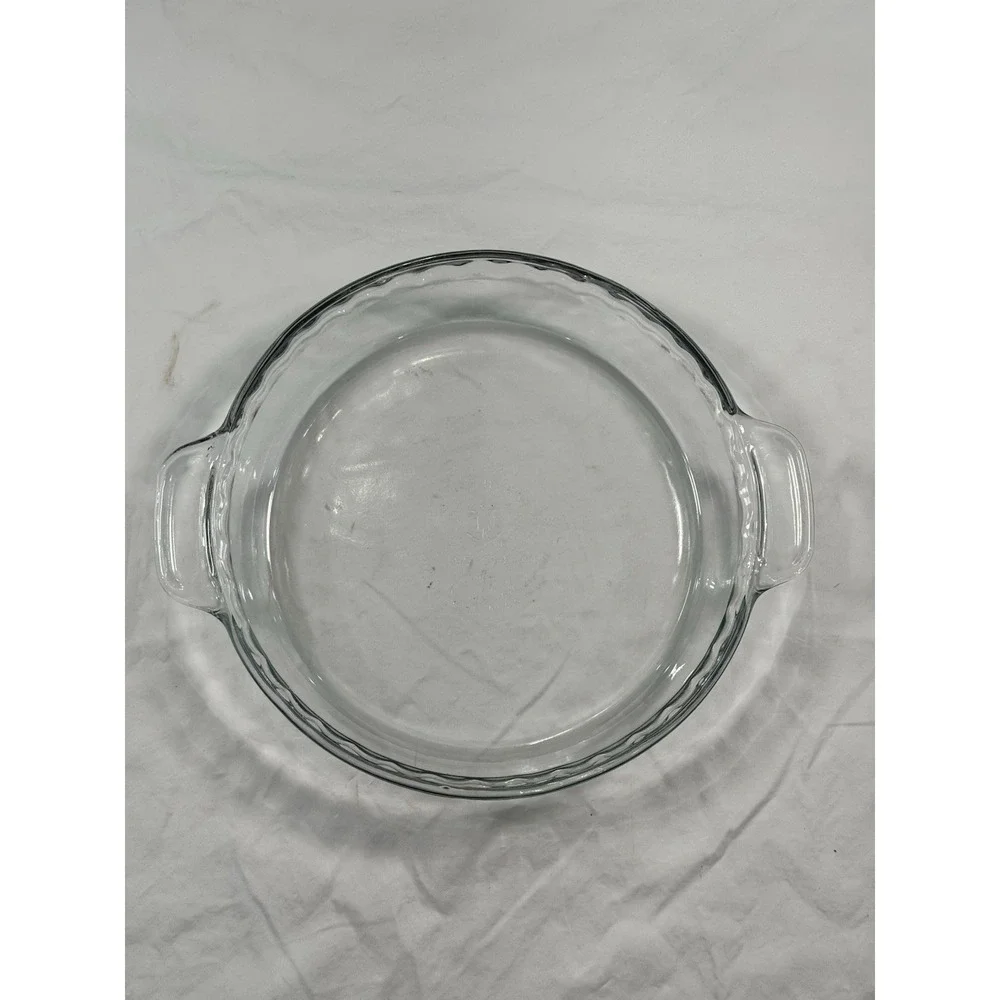 ANCHOR HOCKING Clear Glass Fluted 9.5
